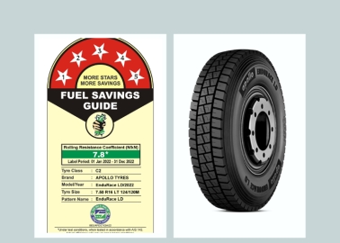 Apollo Tyres LCV Tyres Earn 5-star Rating