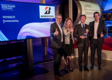 Bridgestone Bags Supplier Award from Airbus