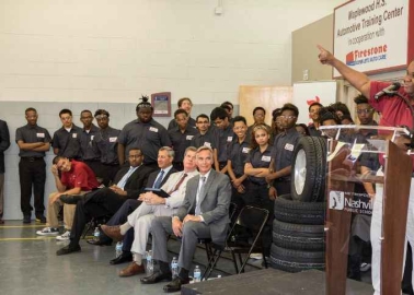 Bridgestone extends support for Maplewood High School’s Automotive Training Center