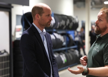 Prince William with Gunnlaugur Erlendsson, Founder and CEO of ENSO