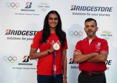 PV Sindhu Visits Bridgestone HQ