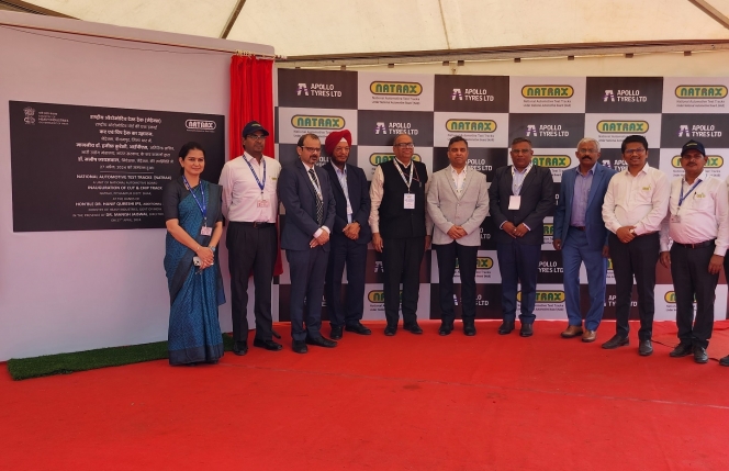 Apollo Tyres and NATRAX Collaborate to Develop Cut and Chip Test Track for Electric Vehicles