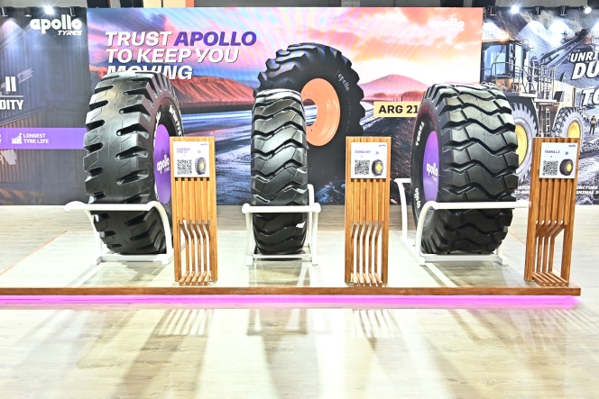 Apollo Tyres Unveils New Radial Tyres at Bauma ConExpo India 2024