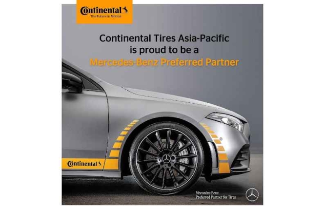 Continental Tires Is Preferred Mercedes-Benz Partner in APAC Markets