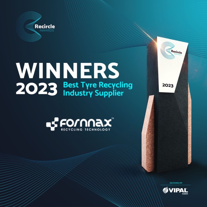 Fornnax Technology Clinches Best Tyre Recycling Supplier Award at Recircle 2023