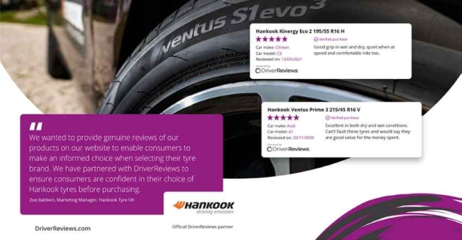 Hankook Tire’s UK Website To Feature Consumer Reviews From DriverReviews