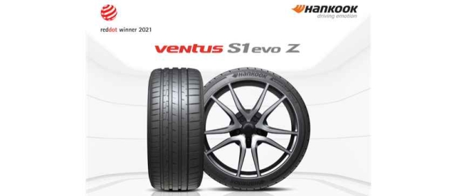 Hankook Ventus S1 Evo Z Wins Red Dot Design Award 2021