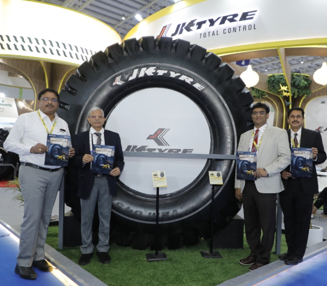 JK Tyre Launches 11 OTR Tyres At CII EXCON 2023