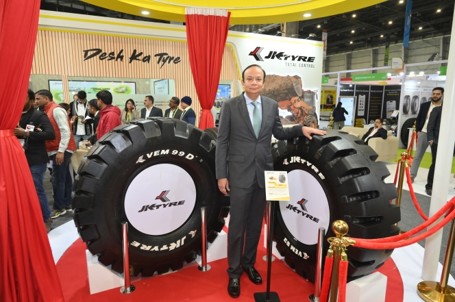 JK Tyre Launches New Mining Tyre Range at Bauma Conexpo India 2024