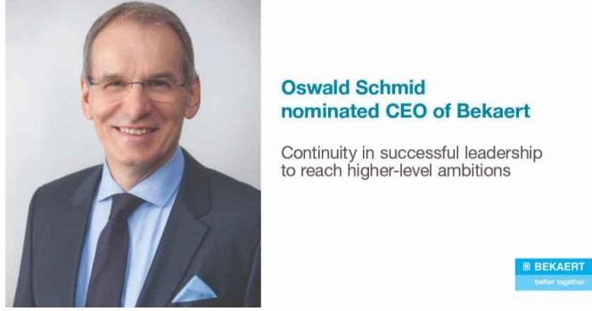 Oswald Schmid New CEO Of Bekaert