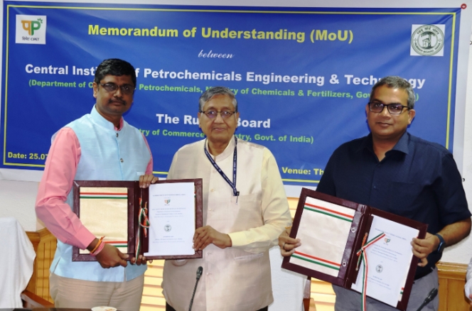 Rubber Board and the Central Institute of Petrochemical Engineering and Technology sign MoU