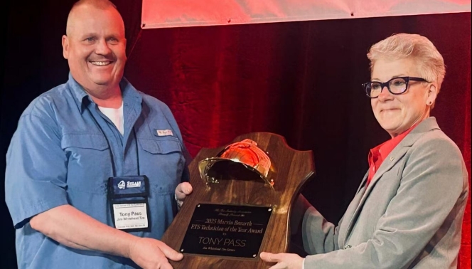 Tony Pass Honoured As First Marvin Bozarth ETS Technician Of The Year