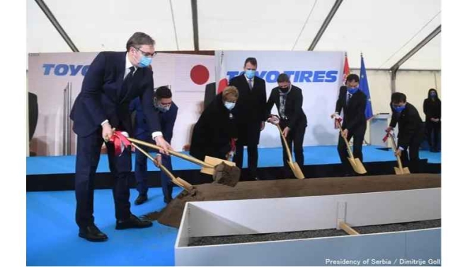 Toyo Tire performs groundbreaking ceremony for Serbia plant