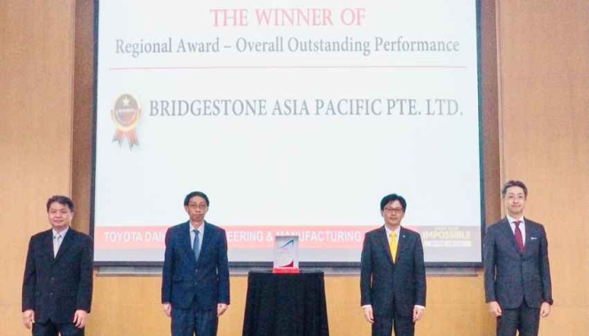 Toyota Awards Bridgestone APAC As Regional Overall Outstanding Performer 2020