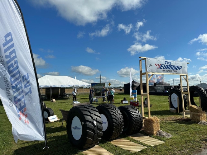 TVS Eurogrip Showcases Off-Highway Tyres at Farm Progress Show 2023