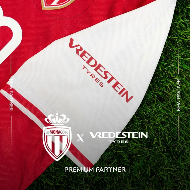 Vredestein Becomes Official Sleeve Sponsor For AS Monaco Football Club