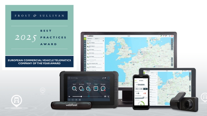 Webfleet Named As European Fleet Telematics Company Of The Year 2025