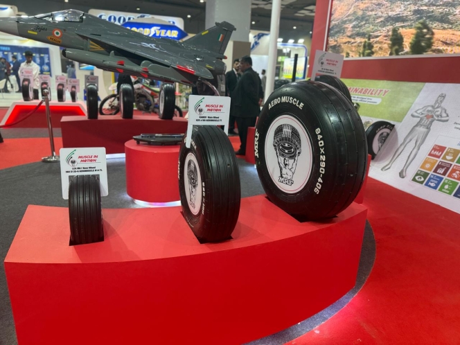 MRF showcases its tyres at Bharat Mobility Global Expo 2025